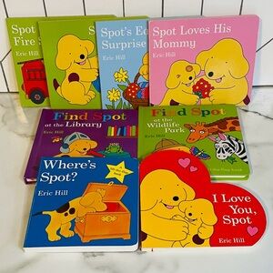 Lot of 8 Eric Hill’s “Spot” Board Books